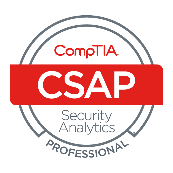 CompTIA Security Analytics Professional (CSAP) badge