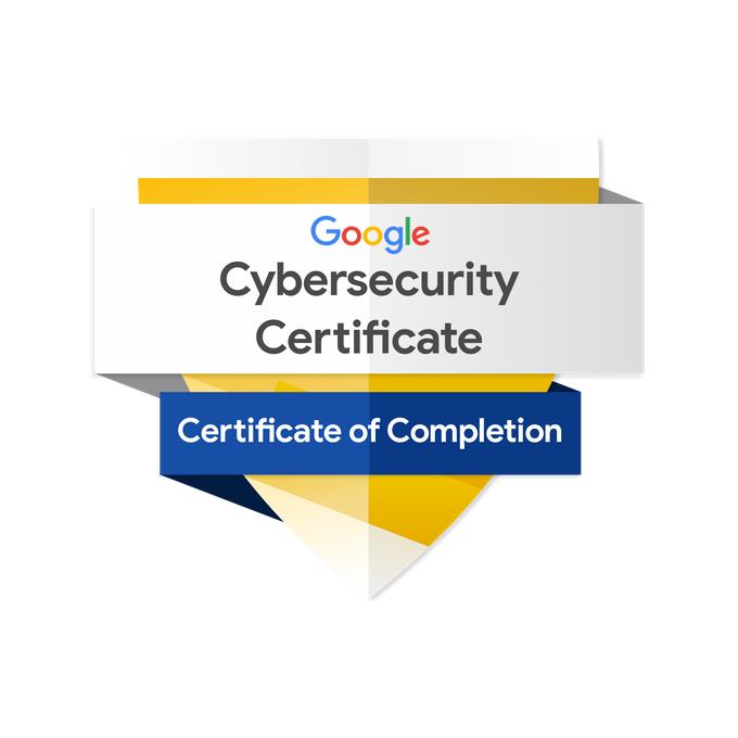 Google Cybersecurity Professional Certificate badge